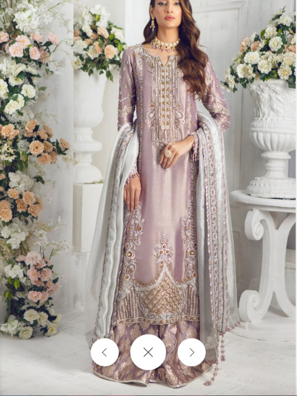 Sarosh Salman Pakistani Designer Outfit - long shirt with dhaka pant, BRAND NEW!